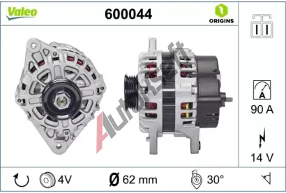 VALEO Alterntor VA 600044, 600044