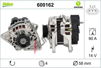 VALEO Altern�tor VA 600162, 600162