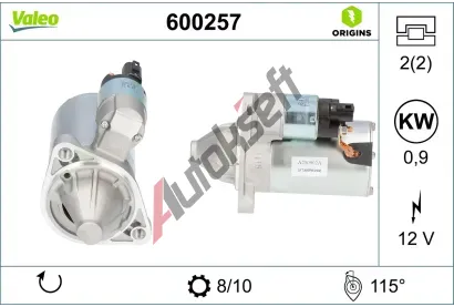 VALEO Startér VA 600257, 600257 VALEO Startér VA 600257, 600257