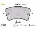 VALEO Sada brzdovch destiek kotouov brzdy ‐ VA 601010