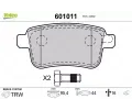 Sada brzdových destiček VALEO ‐ VA 601011  Sada brzdových destiček VALEO ‐ VA 601011