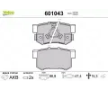 VALEO Sada brzdovch destiek kotouov brzdy ‐ VA 601043