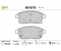 VALEO Sada brzdovch destiek kotouov brzdy ‐ VA 601070