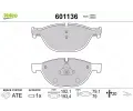 VALEO Sada brzdovch destiek ‐ VA 601136