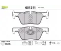 VALEO Sada brzdovch destiek ‐ VA 601311