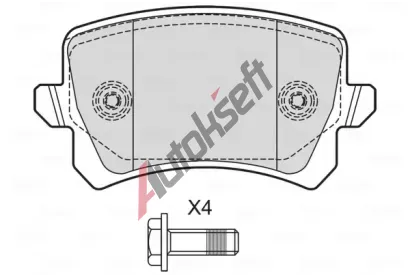 VALEO Sada brzdovch destiek VA 601700, 601700