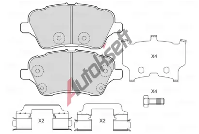 VALEO Sada brzdovch destiek VA 601703, 601703
