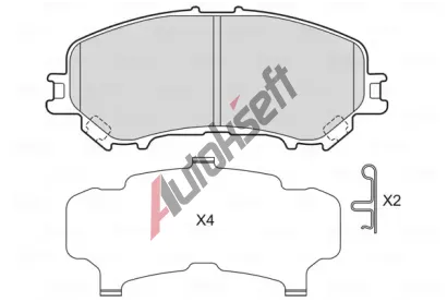 VALEO Sada brzdovch destiek VA 601733, 601733