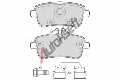 VALEO Sada brzdovch destiek VA 601734, 601734