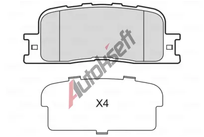 VALEO Sada brzdovch destiek VA 601735, 601735