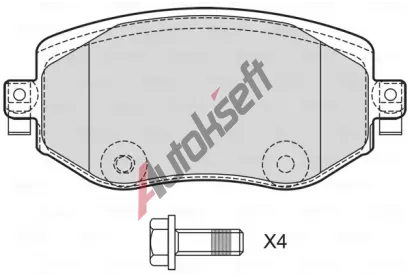VALEO Sada brzdovch destiek VA 601744, 601744