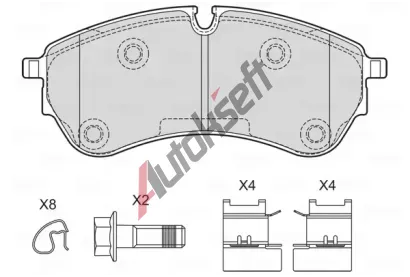 VALEO Sada brzdovch destiek VA 601762, 601762