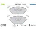 VALEO Sada brzdovch destiek E-PERFORMANCE ‐ VA 610305