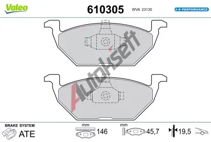 VALEO Sada brzdov�ch desti�ek E-PERFORMANCE VA 610305, 610305