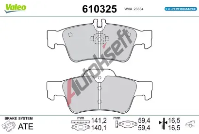 VALEO Sada brzdov�ch desti�ek E-PERFORMANCE VA 610325, 610325