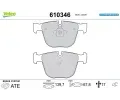 VALEO Sada brzdovch destiek E-PERFORMANCE ‐ VA 610346