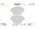 VALEO Sada brzdovch destiek E-PERFORMANCE ‐ VA 610451
