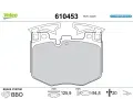 VALEO Sada brzdovch destiek E-PERFORMANCE ‐ VA 610453