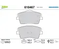 VALEO Sada brzdovch destiek E-PERFORMANCE ‐ VA 610467