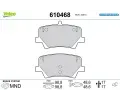 VALEO Sada brzdovch destiek E-PERFORMANCE ‐ VA 610468