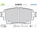 VALEO Sada brzdovch destiek E-PERFORMANCE ‐ VA 610478