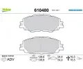 VALEO Sada brzdovch destiek E-PERFORMANCE ‐ VA 610480