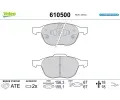 VALEO Sada brzdovch destiek E-PERFORMANCE ‐ VA 610500