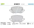 Sada brzdovch destiek VALEO ‐ VA 610511