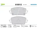 Sada brzdovch destiek VALEO ‐ VA 610512