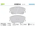 Sada brzdovch destiek VALEO ‐ VA 610514