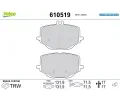 Sada brzdovch destiek VALEO ‐ VA 610519