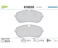 VALEO Sada brzdovch destiek E-PERFORMANCE ‐ VA 610535