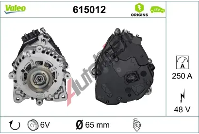 VALEO Gener�tor start�ru VALEO ORIGINS 48V IBSG VA 615012, 615012