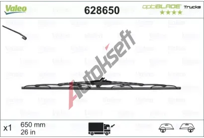 VALEO Stra optiBLADE 650 mm VA 628650, 628650