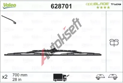 VALEO Stra optiBLADE 700 mm VA 628701, 628701