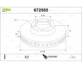 VALEO Brzdov kotou COATED - 292 mm ‐ VA 672505