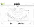 VALEO Brzdový kotouč COATED - 320 mm ‐ VA 672507  VALEO Brzdový kotouč COATED - 320 mm ‐ VA 672507