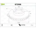 VALEO Brzdov� kotou� COATED - 332 mm&nbsp;&dash;&nbsp;VA 672508