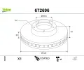 VALEO Brzdov� kotou� COATED - 320 mm&nbsp;&dash;&nbsp;VA 672696