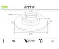 VALEO Brzdov� kotou� COATED&nbsp;&dash;&nbsp;VA 672717