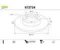 Brzdov� kotou�&nbsp;VALEO&nbsp;&dash;&nbsp;VA 672724