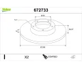 Brzdov� kotou�&nbsp;VALEO&nbsp;&dash;&nbsp;VA 672733