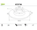 Brzdov� kotou�&nbsp;VALEO&nbsp;&dash;&nbsp;VA 672736