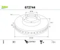 Brzdov kotou VALEO ‐ VA 672744