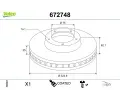 Brzdov kotou VALEO ‐ VA 672748