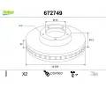 VALEO Brzdov� kotou� COATED - 255 mm&nbsp;&dash;&nbsp;VA 672749
