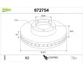 Brzdov� kotou�&nbsp;VALEO&nbsp;&dash;&nbsp;VA 672754