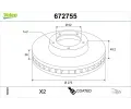 Brzdov kotou VALEO ‐ VA 672755