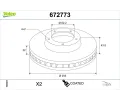 Brzdov� kotou�&nbsp;VALEO&nbsp;&dash;&nbsp;VA 672773