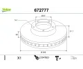 VALEO Brzdov� kotou� COATED - 295 mm&nbsp;&dash;&nbsp;VA 672777